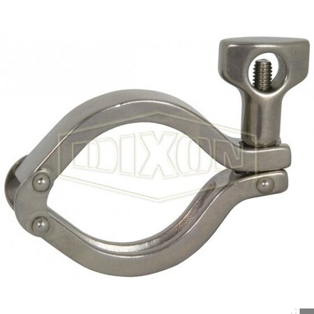 Dixon Double Pin Heavy Duty Clamp, 10 in Tube, 304 SS, Domestic 13MHHM-DP1000